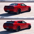 Dodge Challenger R/T Shooting Brake and Estate renderings by kelsonik