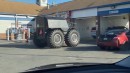 Sherp ATV running errands around town