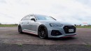 Audi RS3, RS4, and RS6 drag race