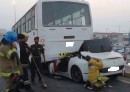 Ferrari California violent crash in UAE