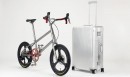 The Firefly Titanium Mini VELO comes apart to fit inside a luggage case