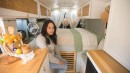 This Pet-Friendly Camper Van Is a Cozy Tiny Home on Wheels With a Hidden Bathroom