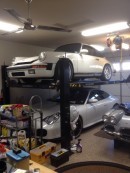 Porsches and Chevrolets in grandpa's garage