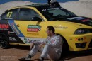 Andrei Mitrasca and his SEAT Ibiza Diesel at Pikes Peak