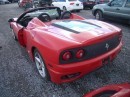 Totaled Ferrari 360 Spider for Sale