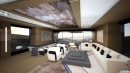 Eleuthera is a gorgeous megayacht study inspired by automotive art and ancient Greek architecture