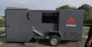 The Flip90 Offroad trailer featured a unique rotating mechanism that helped it expand in size at camp