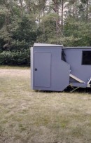 The Flip90 Offroad trailer featured a unique rotating mechanism that helped it expand in size at camp