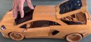 Wooden replica of Lamborghini Aventador S 2021