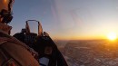 Cockpit view of 2018 Super Bowl flyover