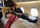 Georgina Rodriguez and Cristiano Ronaldo in Private Jet