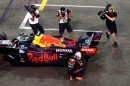 Max Verstappen celebrates his F1 World Champion title