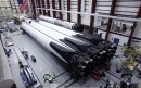 Falcon Heavy coming together in Cape Canaveral