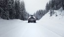 Driving through Snow