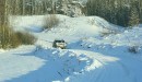 Driving through Snow