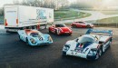 Porsche Taycan 4S and Turbo S Alongside Legendary Racecars