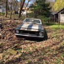Chevrolet Camaro found in the woods