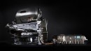 Mercedes F1 hybrid power unit of F1 W07 Hybrid