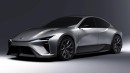 Lexus Electrified Sedan, apparently the luxury brand's version for the Toyota bZ SDN