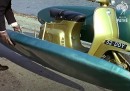 The Amphi-Scooter was a '64 Lambretta rigged to be waterborne for the daily commute