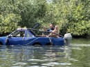 The Boatswagen is an old VW Polo given a new lease at life as an amphibious vehicle