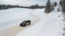 Studded winter tires versus WRC tires