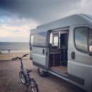 Vanjoy is a Fiat Ducato converted into a multi-functional, very striking, mobile habitat
