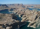 Lake Powell: white water lines