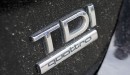 TDI badge on a Diesel-powered Audi