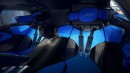 The cockpit of the Bugatti Bolide