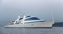 Yas started out as a Dutch frigate, was turned into the world's strangest looking megayacht