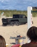 This Jeep 6x6 Got a Double Rear Axle and Now Struggles in the Sand