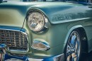 Kiwi Green 1955 Chevrolet 210 Coupe restomod