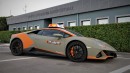 2021 Lamborghini Huracan EVO - follow-me car at the Bologna Airport