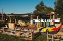 Incredible glamping unit features a Lotus Elan hot tub with amazing views