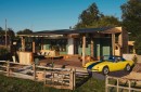 Incredible glamping unit features a Lotus Elan hot tub with amazing views