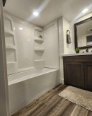 Craftsman-Style Mobile House Bathtub