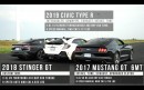 Mustang GT vs. Stinger GT. vs. Civic Type R