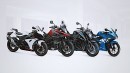 New colors for the 2019 model year for Suzuki motorcycles