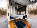 The Osprey Land Rover Defender 130 offers basic amenities to overlanding, in a retro package