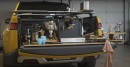 Rivian R1T Transformed into a Pop-Up Coffee Shop