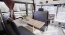 This Converted School Bus Boasts a Functional Kitchen and a Bunk Bedroom
