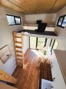 Burleigh tiny house on wheels with loft office