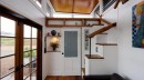 Luxurious container tiny house loft view