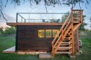 20-ft shipping container became a beautiful tiny home