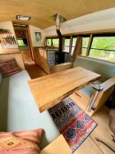 School Bus Mobile Home Interior Folding Table