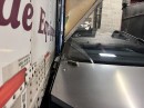 Tesla Cybertruck struck by semi truck