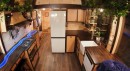 Gorgeous Tiny Home on Wheels With an Arched Roof And a Unique Kitchen