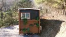 Gorgeous Tiny Home on Wheels With an Arched Roof And a Unique Kitchen