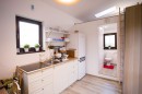 Tiny trailer house kitchen